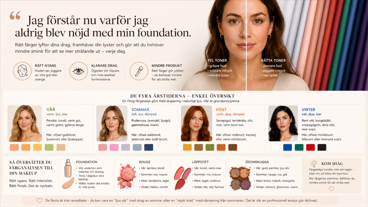 Featured image for “Färganalys och makeup – så hittar du dina rätta färger på riktigt”